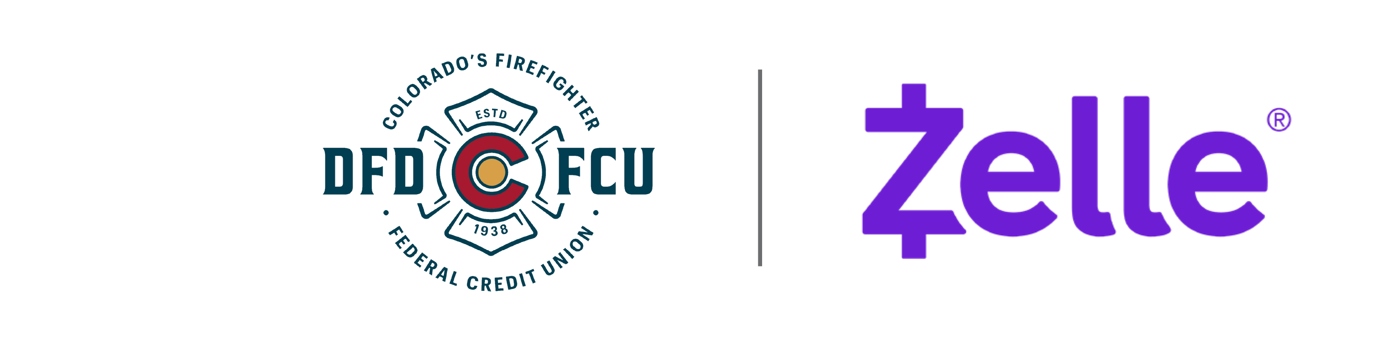 Zelle and DFDFCU Logo Lockup