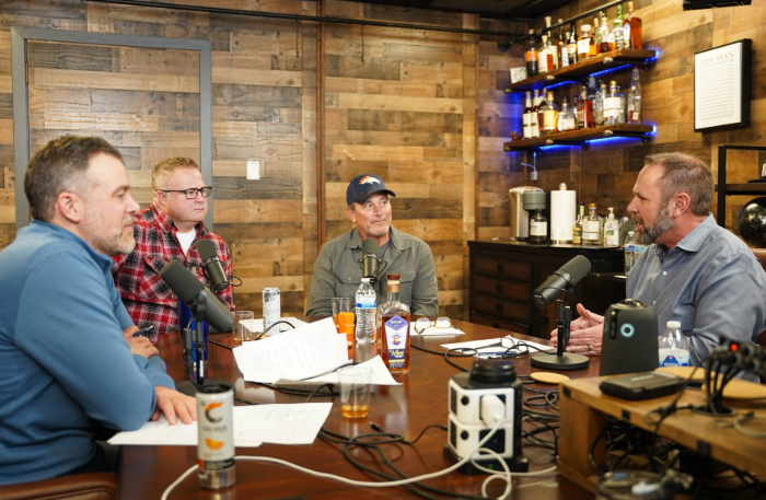 Still image from podcast